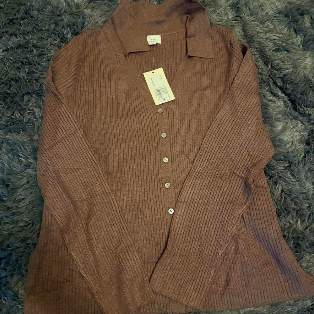 Women's Cardigan Sweater Size 1X